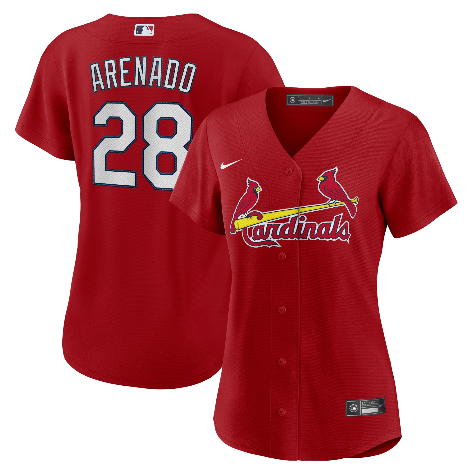 Nolan Arenado St. Louis Cardinals Women's Alternate Replica Player Jersey – Red