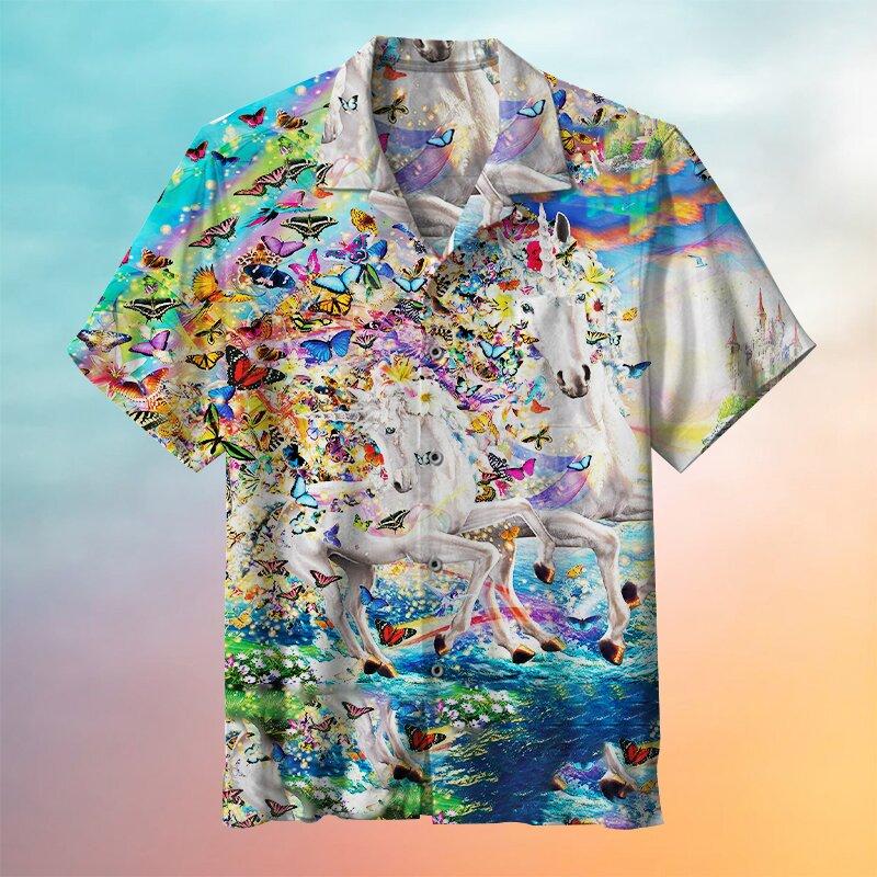 Fantasy Unicorn Aloha Hawaii Shirts For Men Women Ha5180