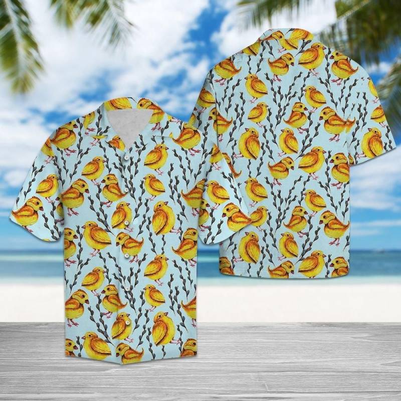 Artsyhomes Yellow Chicken Hawaiian Ha94759