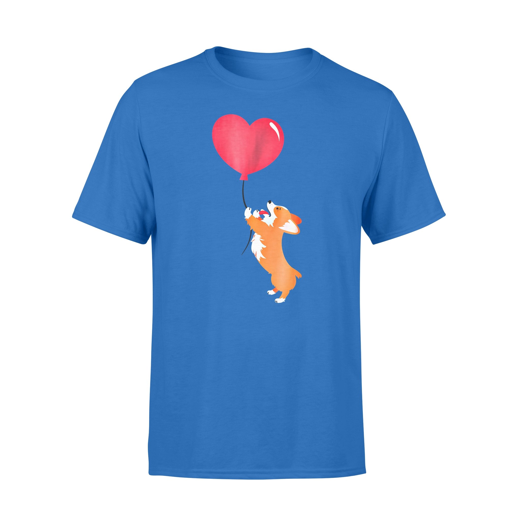 Dog gift idea Little Corgi Puppy Holding A Valentines Balloo For You T-Shirt – Standard T-shirt