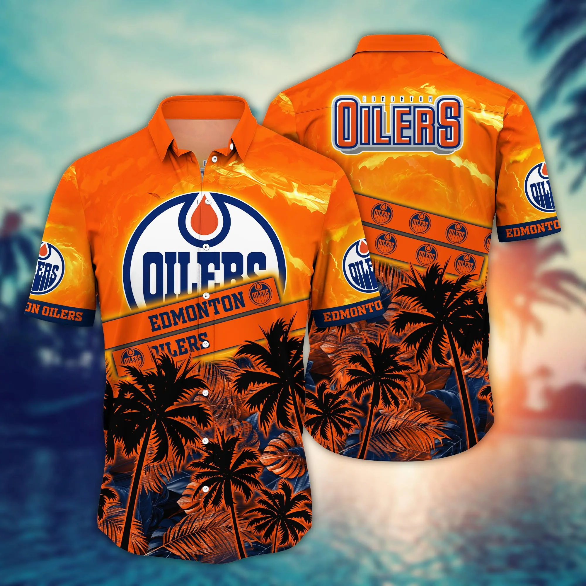 Edmonton Oilers Nhl Hawaiian Shirt Hikingtime Aloha Shirt