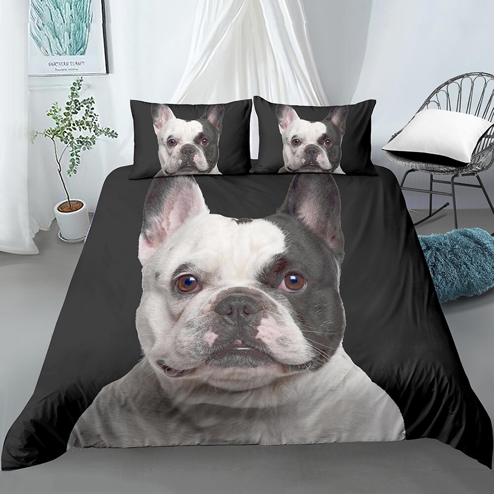 Dog Pattern Duvet Cover Set 3D Bedding Kids Boys Girls Bed Set Puppy  Cover Cover Children’S Bedroom Decoration