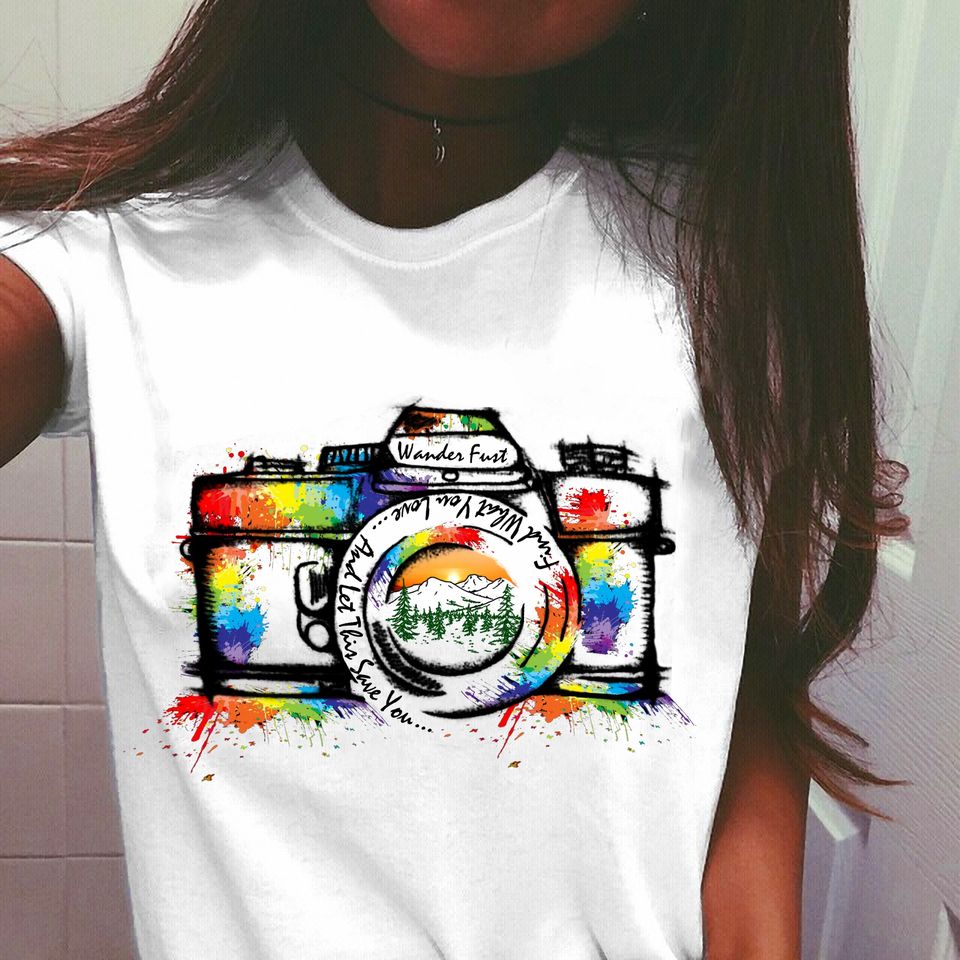 Camera Wander Fust Find What You Love And Let This Save You Gift Standard/Premium T-Shirt