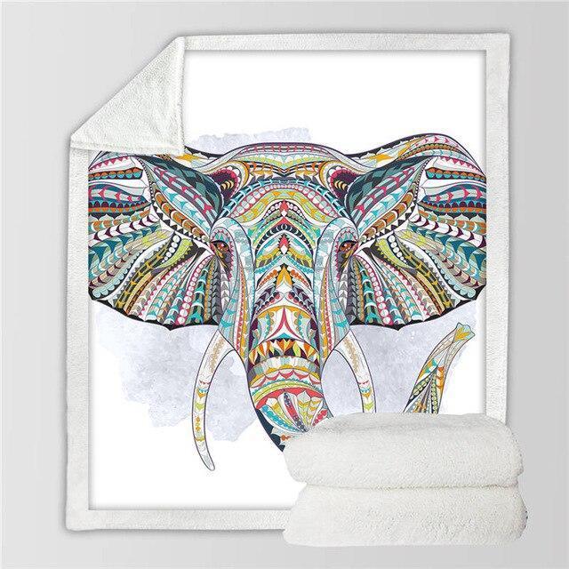 Magnificent Elephant Cozy Throw Blanket