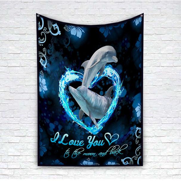 To My Daughter – Marine Animal – Love You – Fleece Blanket