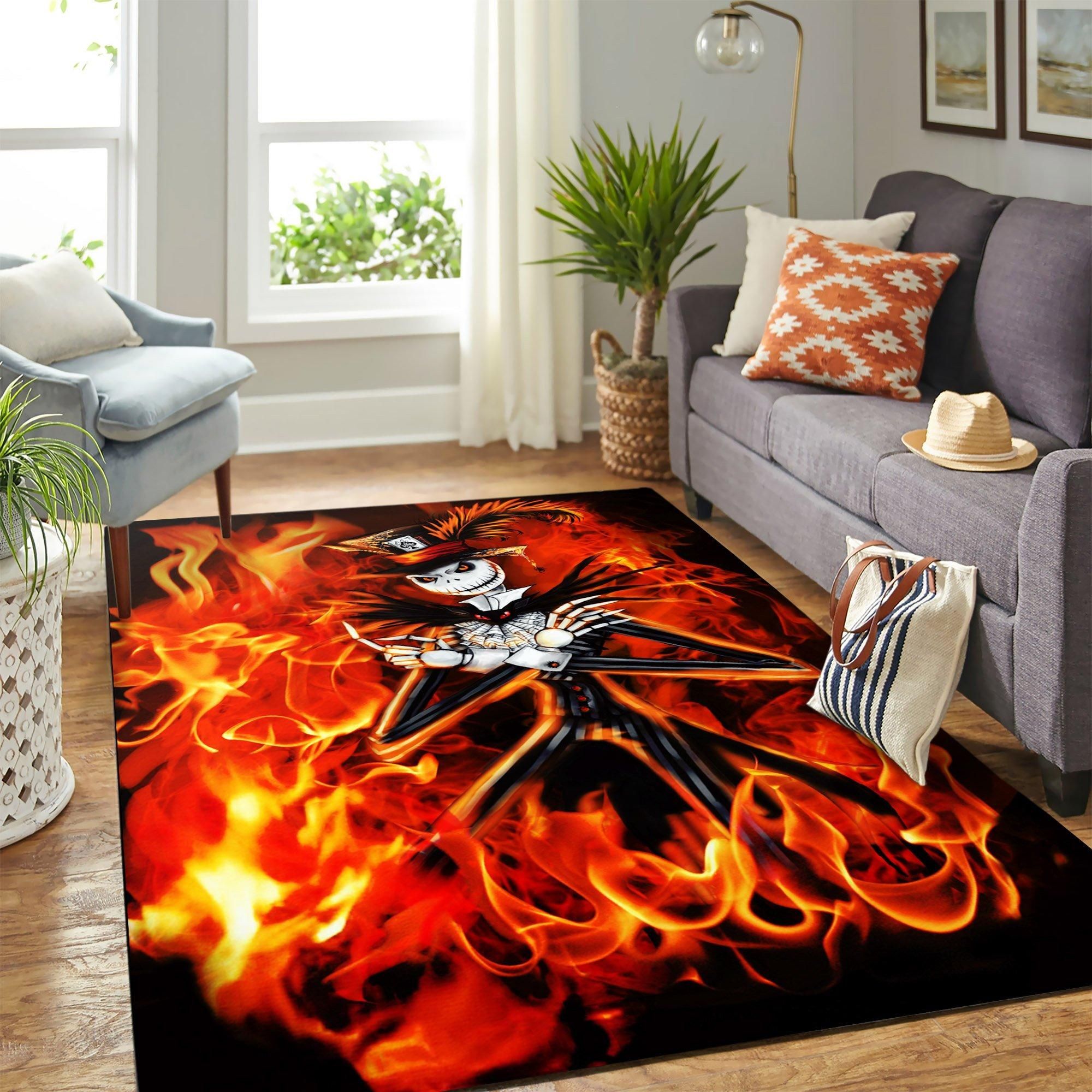 Jack Fire Area Rug Geeky Carpet – home decor – Bedroom Living Room decor