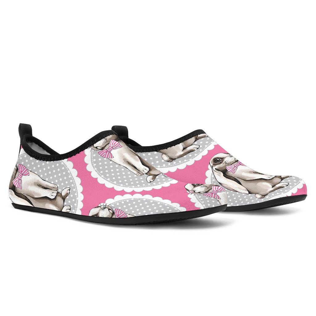 Rabbit Pattern Print Design Rb019 Aqua Water Shoes