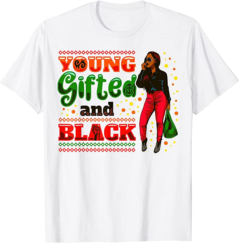 Young Gifted & Black Juneteenth Queen Women Melanin Girls T-Shirt