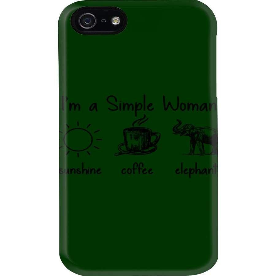 I’m A Simple Woman For Elephant Lovers Phone case