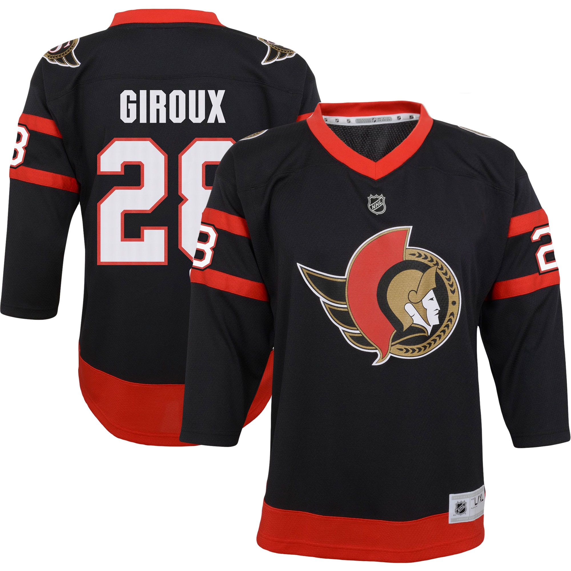 Youth Ottawa Senators Claude Giroux Black Player Jersey