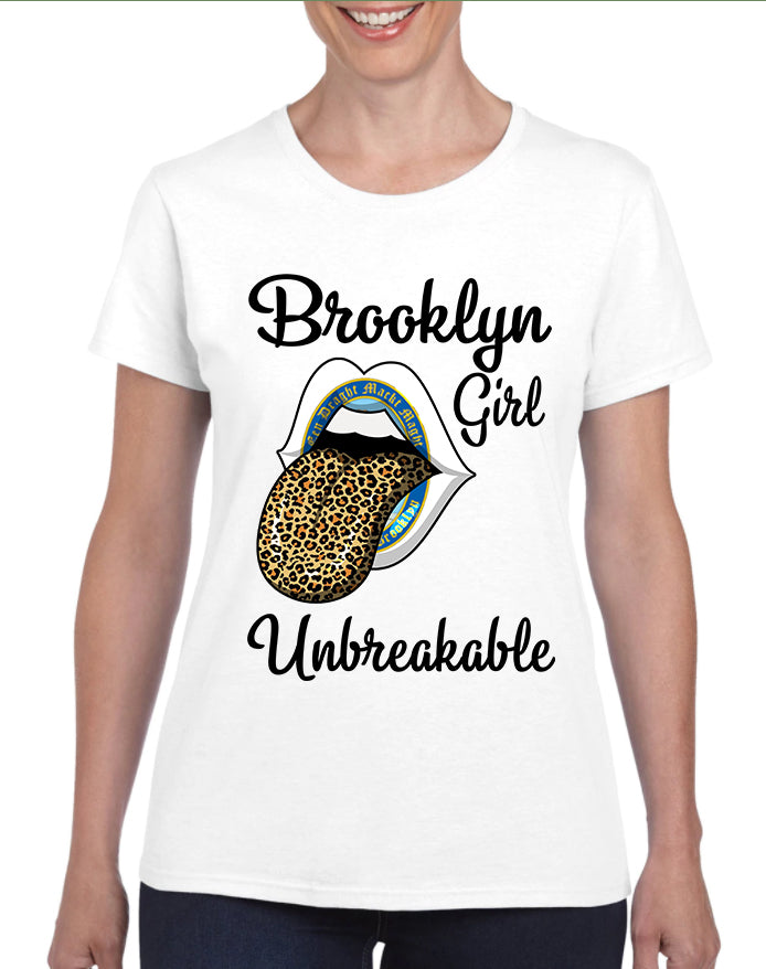 Brooklyn Girl Unbreakable Leopard T Shirt