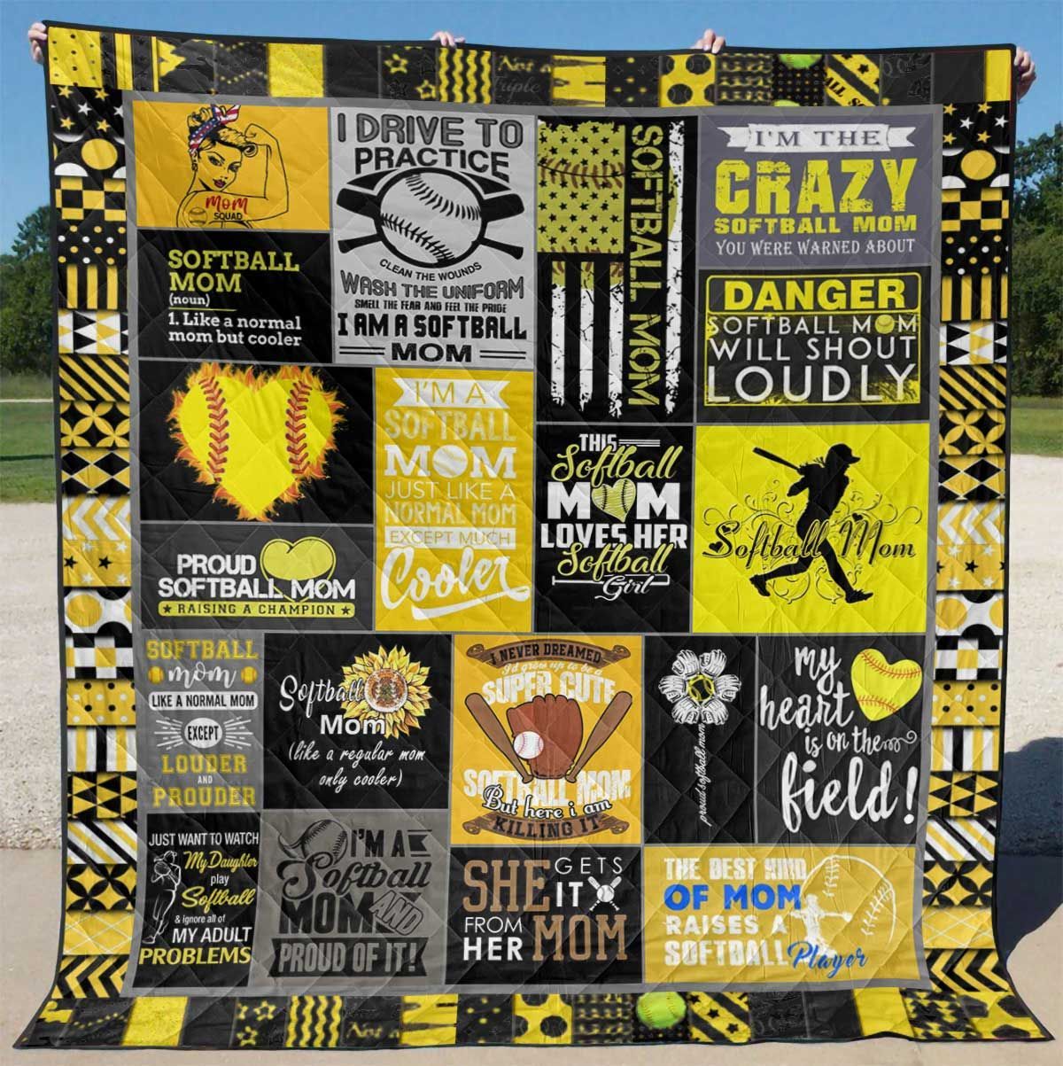 Softball Quilted Blanket FP9 ORCSWU