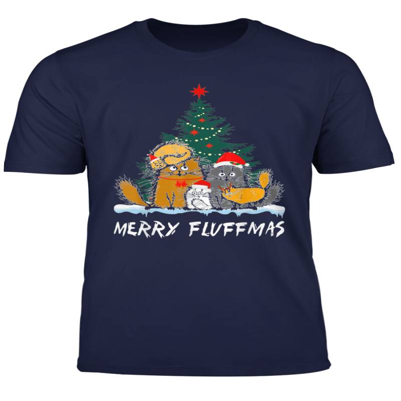 Cat Merry Fluffmas Kitten Fluff Family Matching Christmas T Shirt