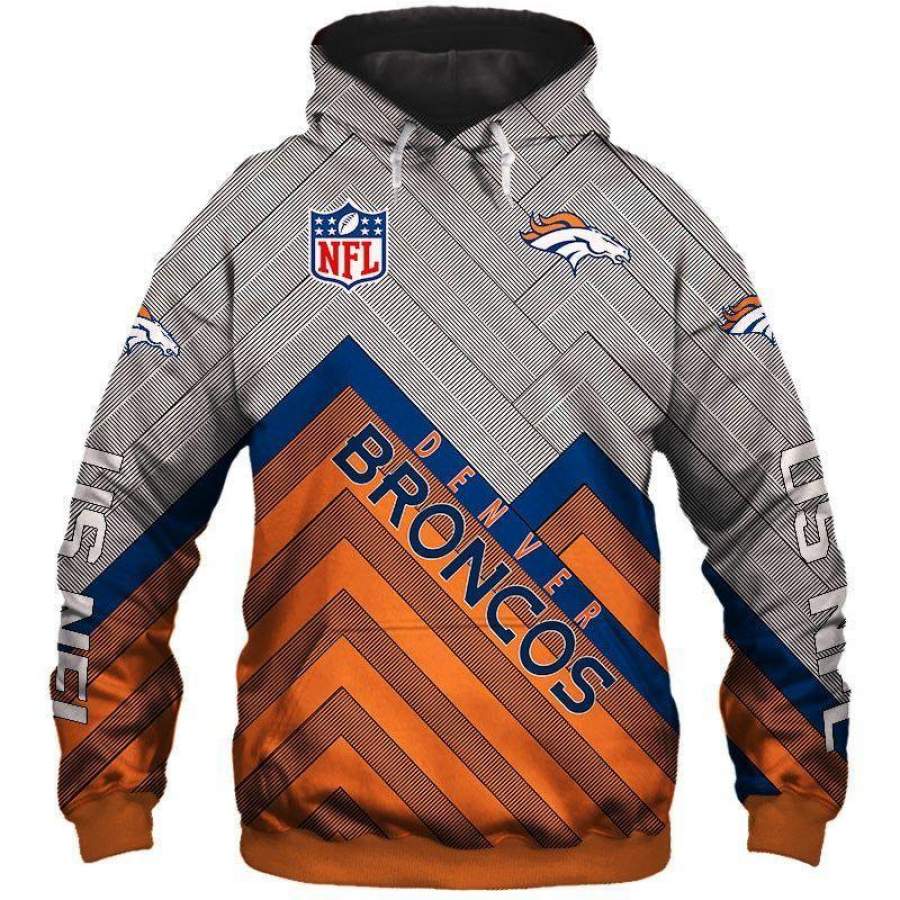 Denver Broncos Hoodie 3D Style2065 All Over Printed