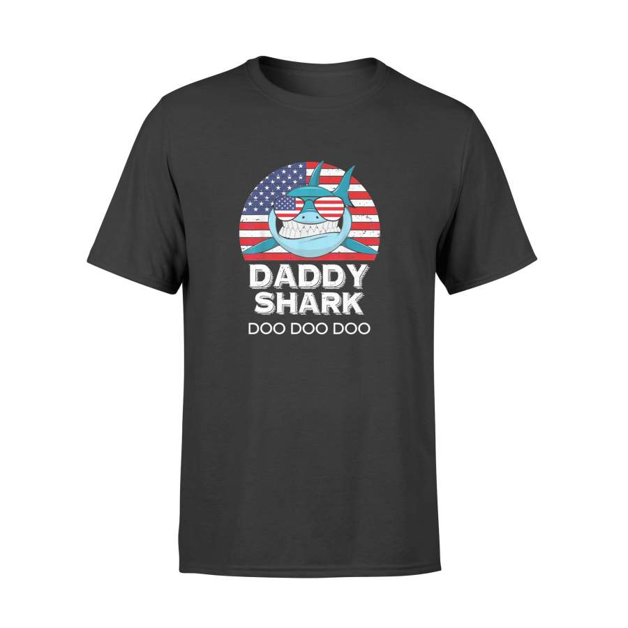 4th Of July Daddy Shark Doo Doo Doo Father’s Day Shirt – Standard T-shirt