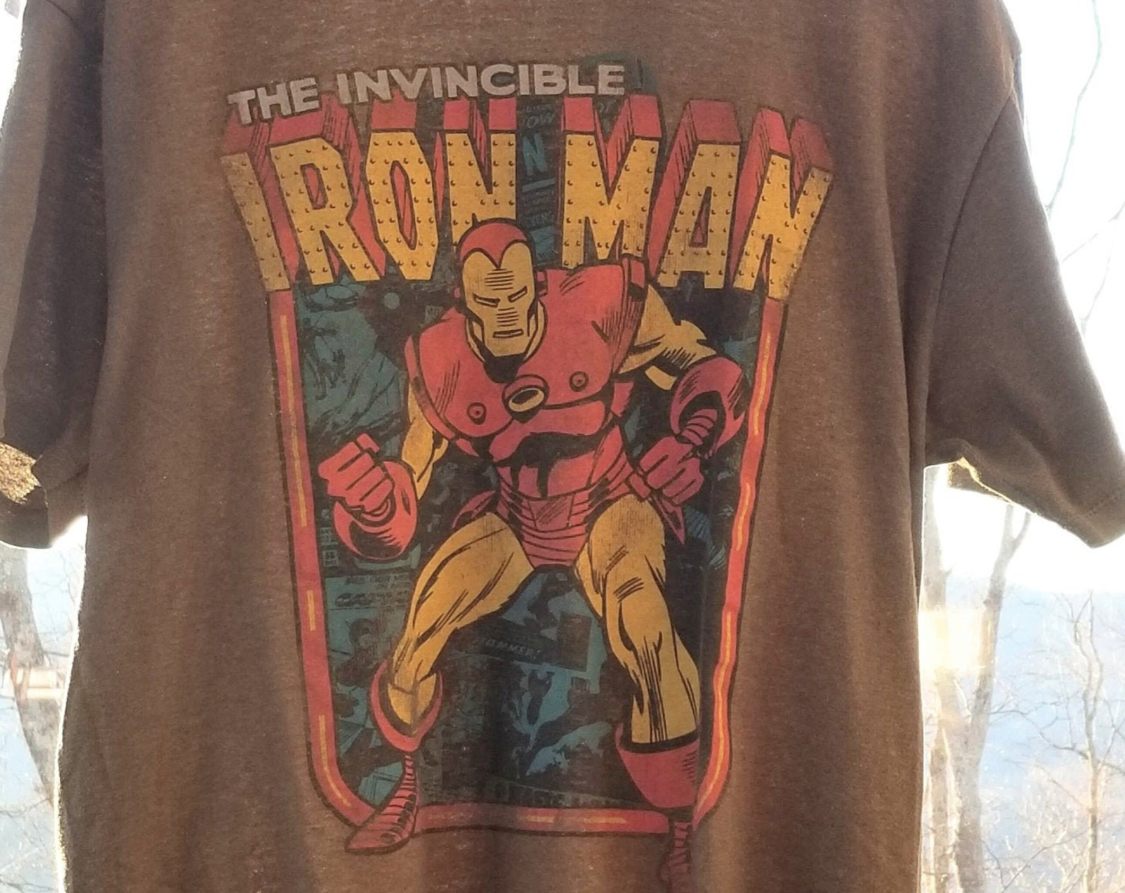 Vintage Iron Man Comic Graphic T Shirt