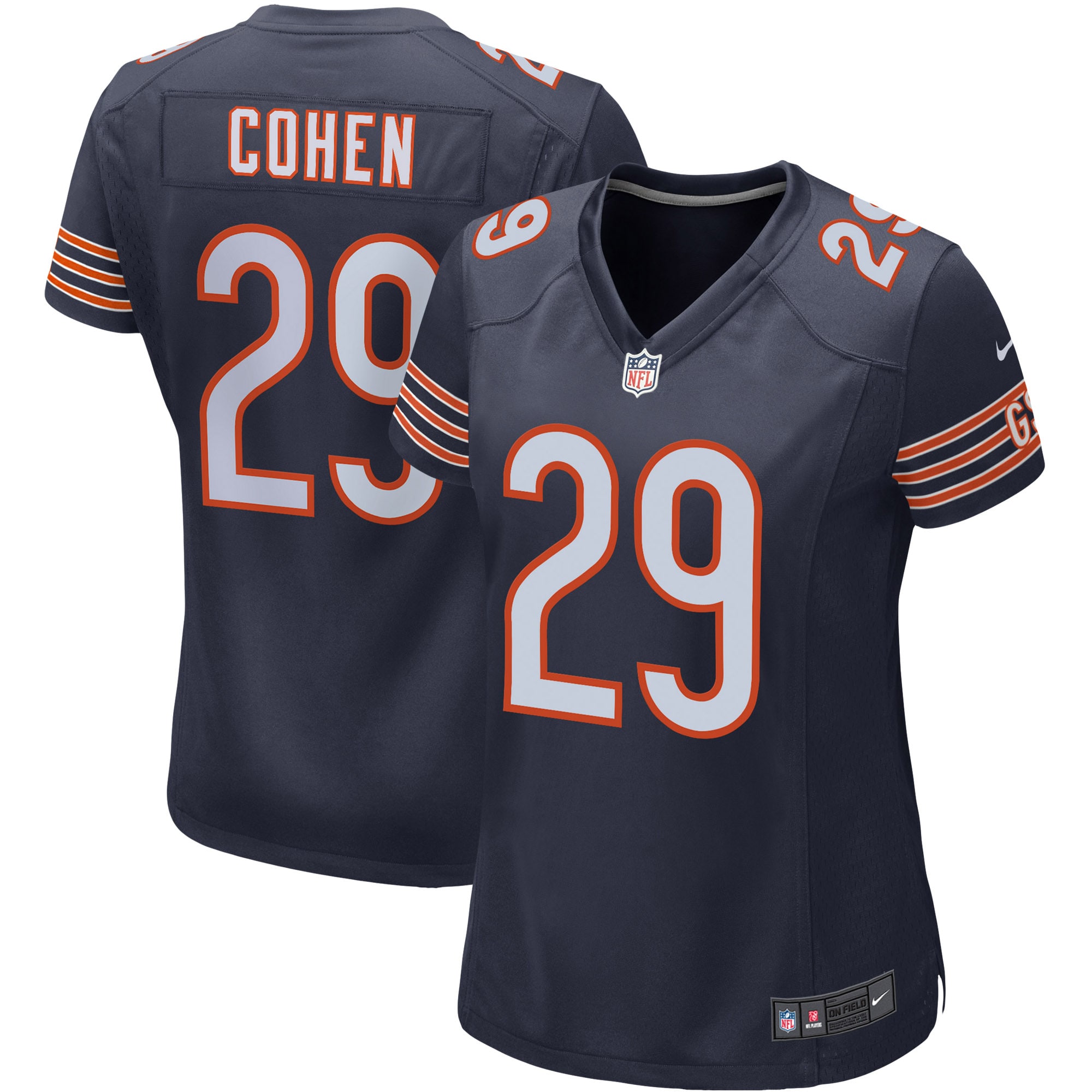 Women’s Chicago Bears Tarik Cohen Navy Game Player Jersey