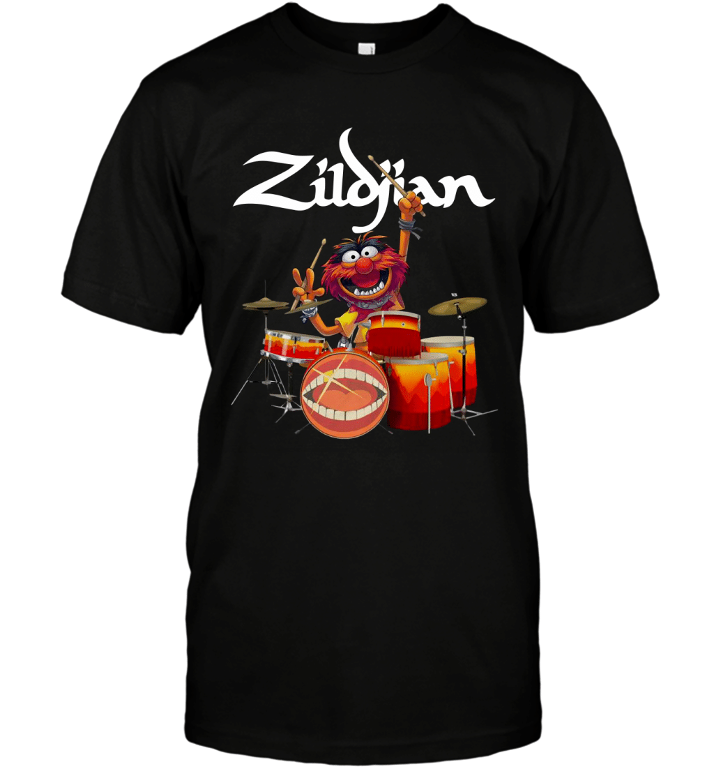 Zildjian Muppet Animal Funny Drummer Playing The Drums Shirt T-Shirt