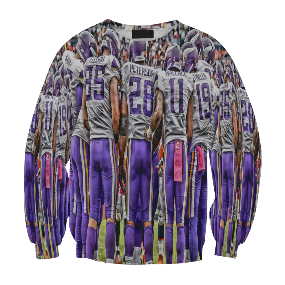 Minnesota Vikings Team V1 Gift For Fan 3D Full Printing Sweatshirt