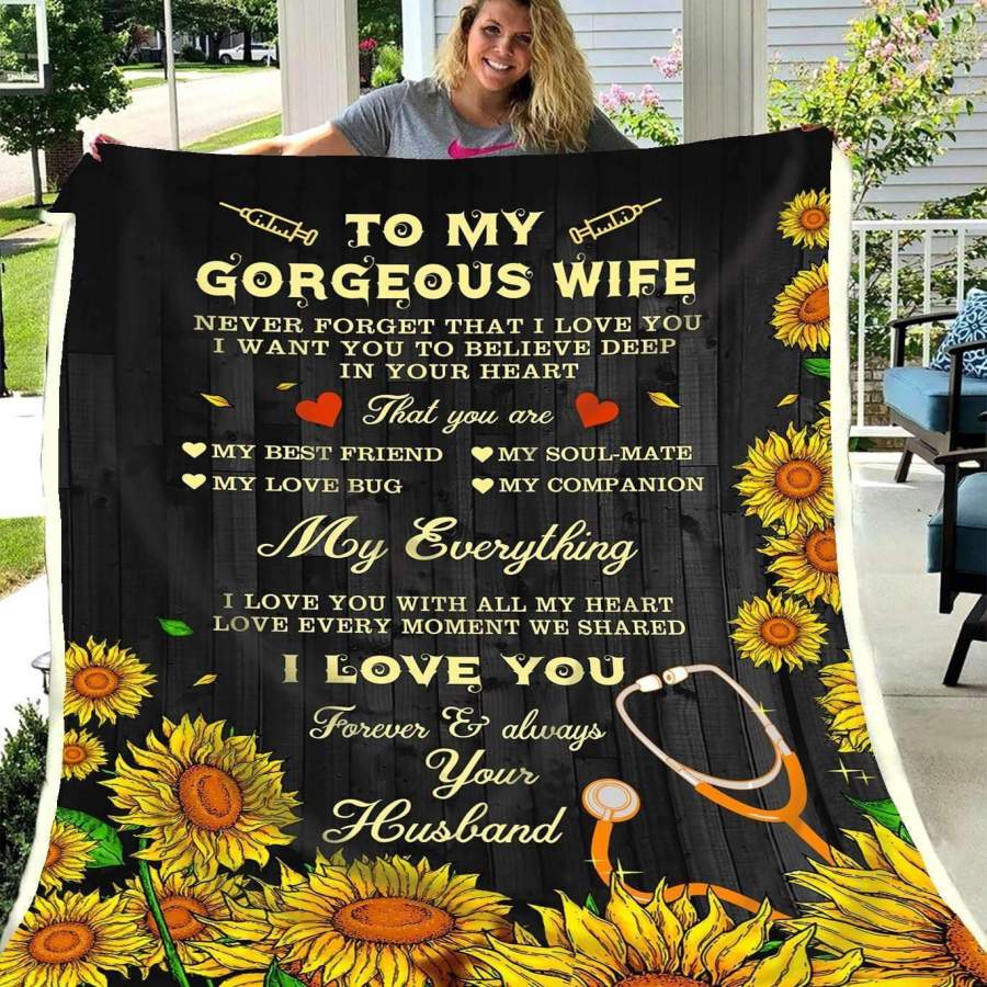 Blanket Gift For Wife Who A Nurse You Are My Everything