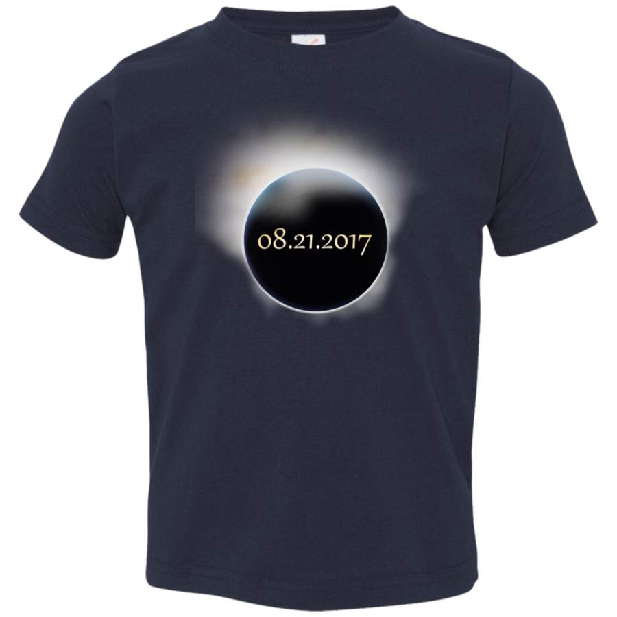 2017 US Solar Eclipse Path of Totality Rabbit Skins Toddler Jersey T-Shirt