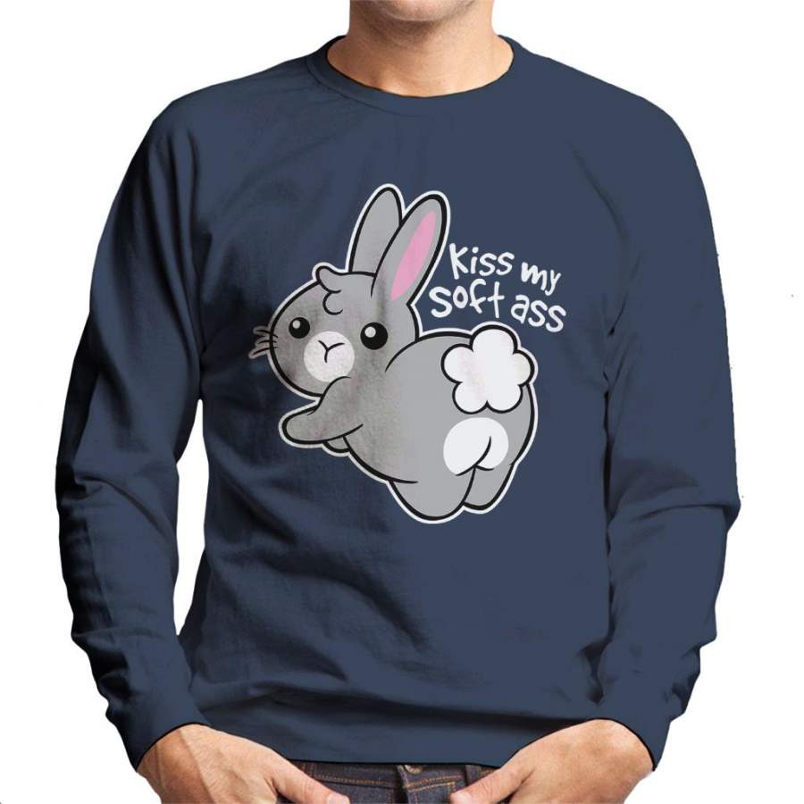 Bunny Soft Kiss My Ass Men’s Sweatshirt