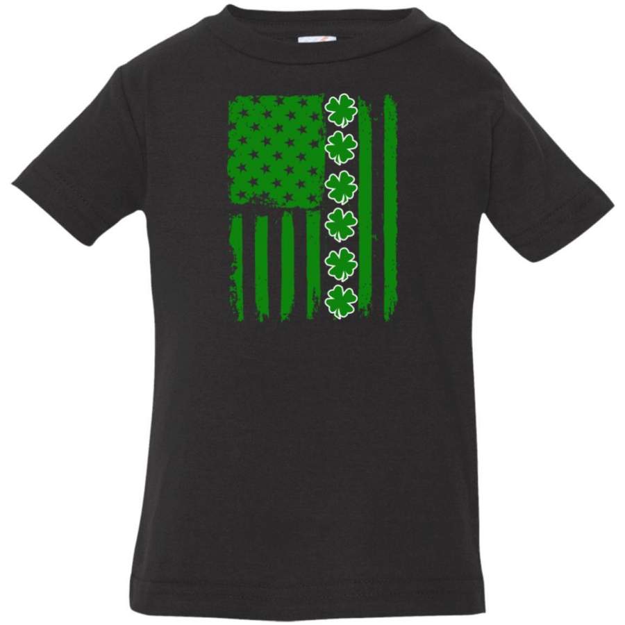 Irish American Flag Shamrock St Patricks Day Shirt