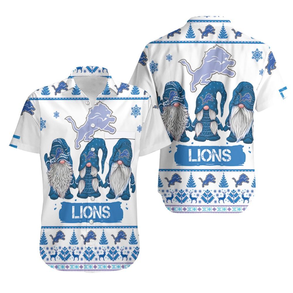 Christmas Gnomes Detroit Lions Ugly Sweatshirt Hawaii Shirt Ha53489