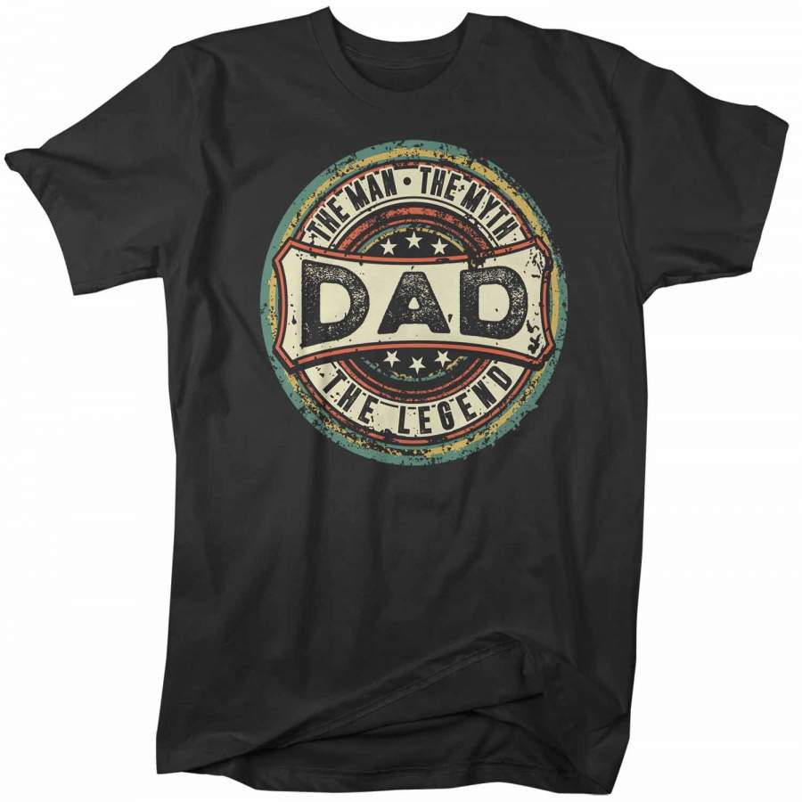 Men’s Funny Dad T Shirt Father’s Day Gift Man Myth Legend Shirt Vintage Shirt Retro Gift Vintage Dad Shirt