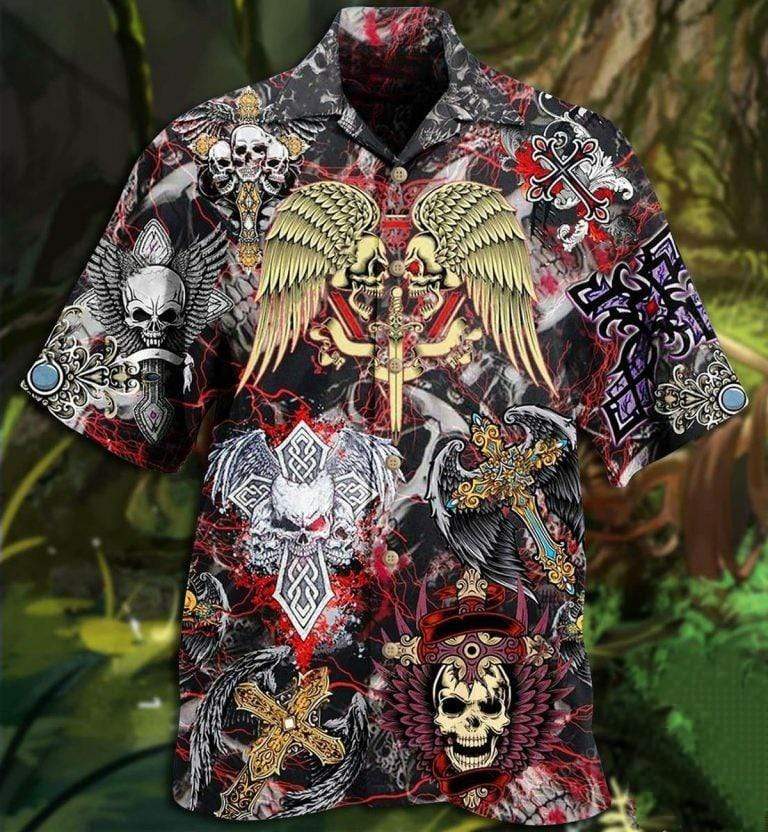 Skull Loves Key Hawaii Shirt For Men Women Ha14104