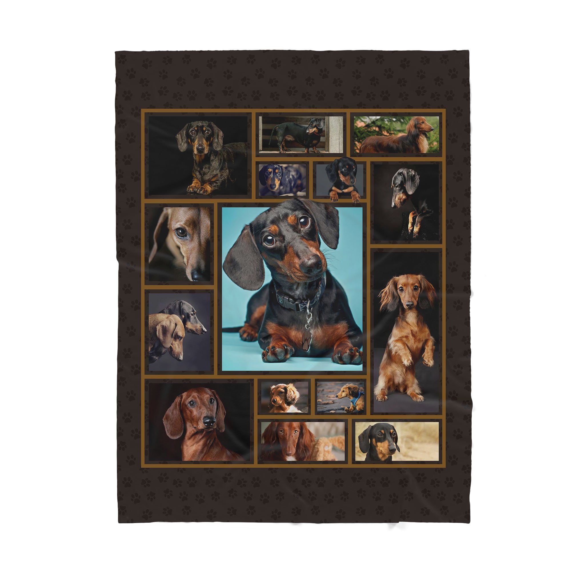 Custom Blanket Dachshund – Gift For Dog Mom – Sherpa Blanket DL