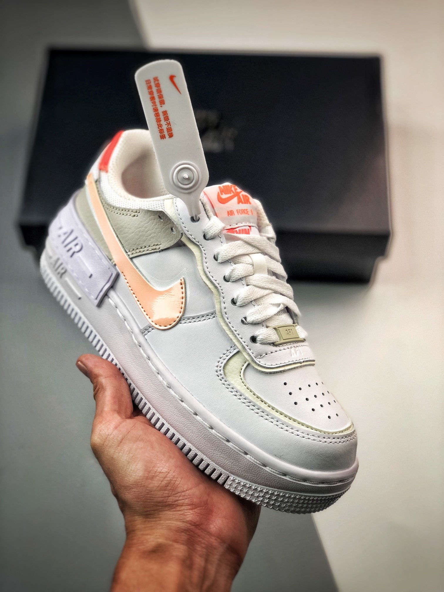 Nike Air Force 1 Shadow White Bright Mango DH3896-100 5340010