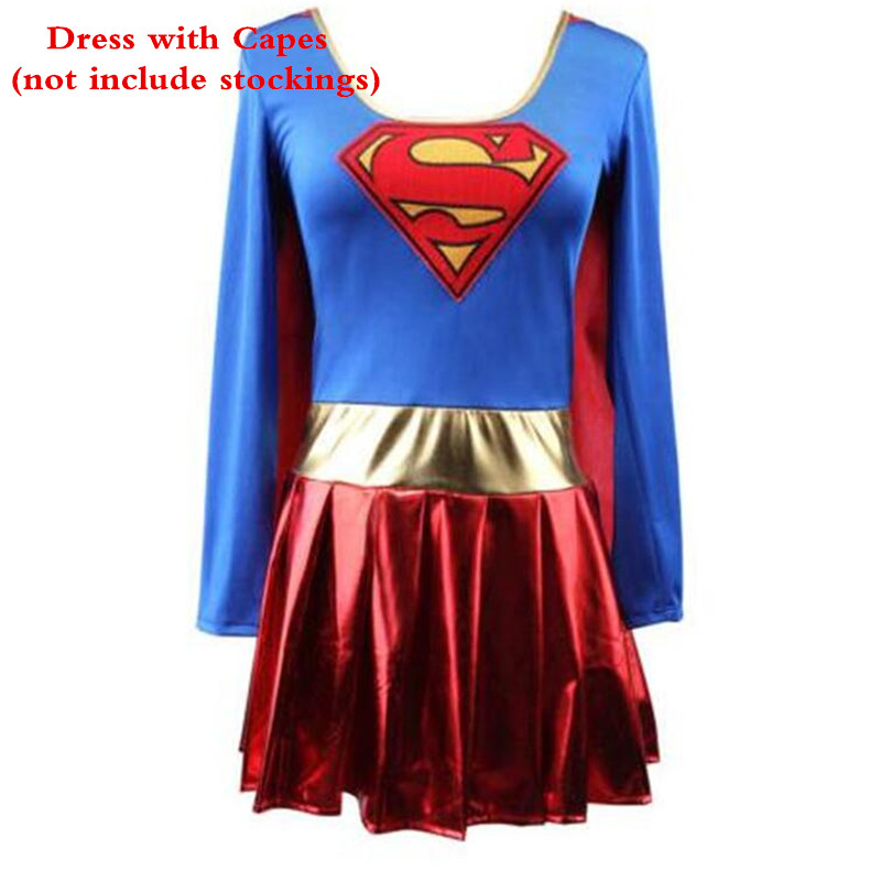 Superwomen Dress Cosplay Super Girls Costumes Wonder Adult Halloween Super Girl Dress Suit Superhero Super Hero Dress alx