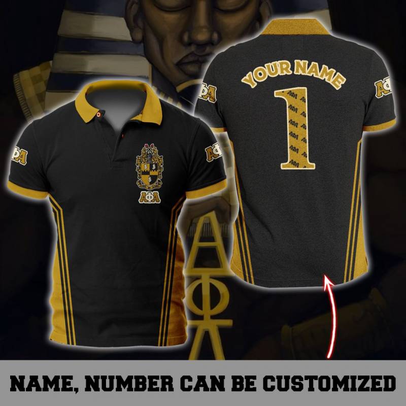 Alpha Phi Alpha Custom Line Number And Name Polo Shirt