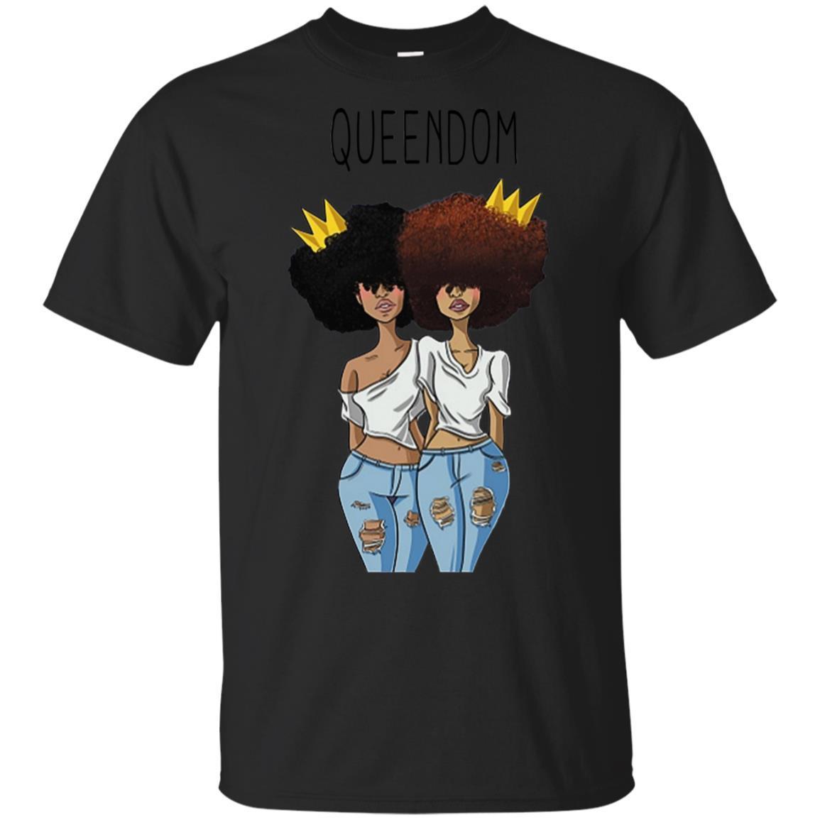 Queendom T-Shirt African American Clothing For Pro Black Melanin Women