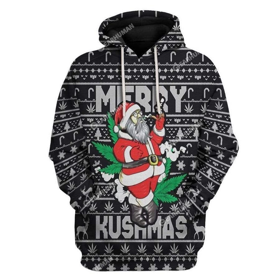 Ugly Christmas Santa 3D Hoodie