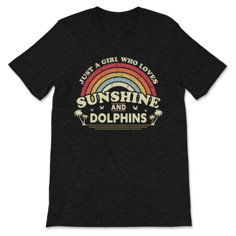 Dolphin design. Just A Girl Who Loves Sunshine Premium Unisex T-Shirt