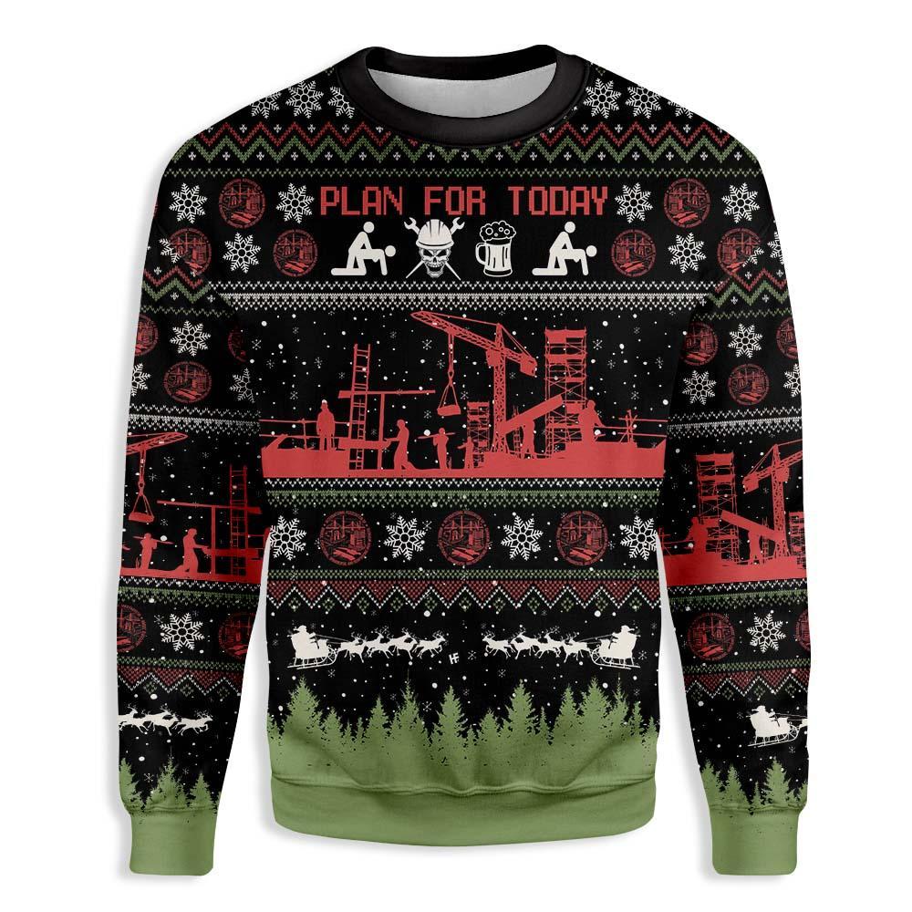 Christian Ironworker Ugly Christmas Sweater | For Men & Women | Adult | Us5325