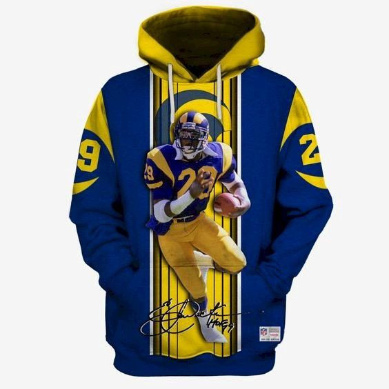 Los Angeles Rams Eric Dickerson 26 Unisex 3D Hoodie Gift For Fans