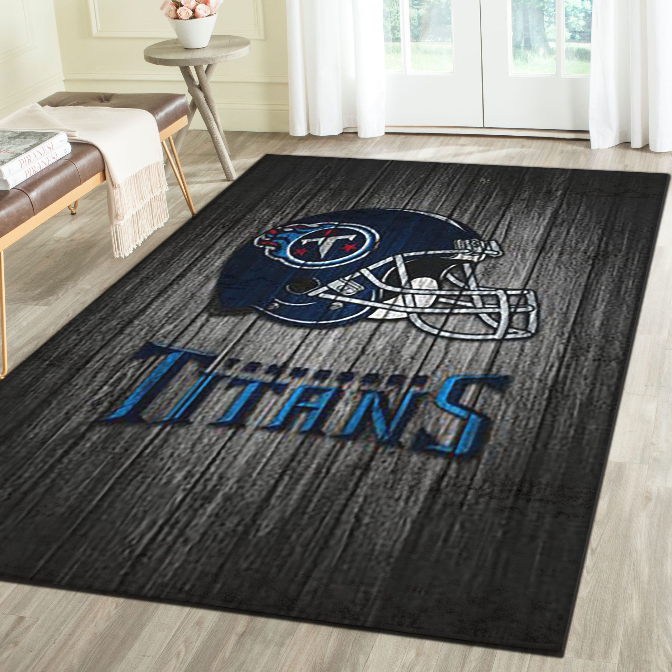 Tennessee Titans Area Rugs, Football Team Living Room Carpet, Man Cave Floor Mat