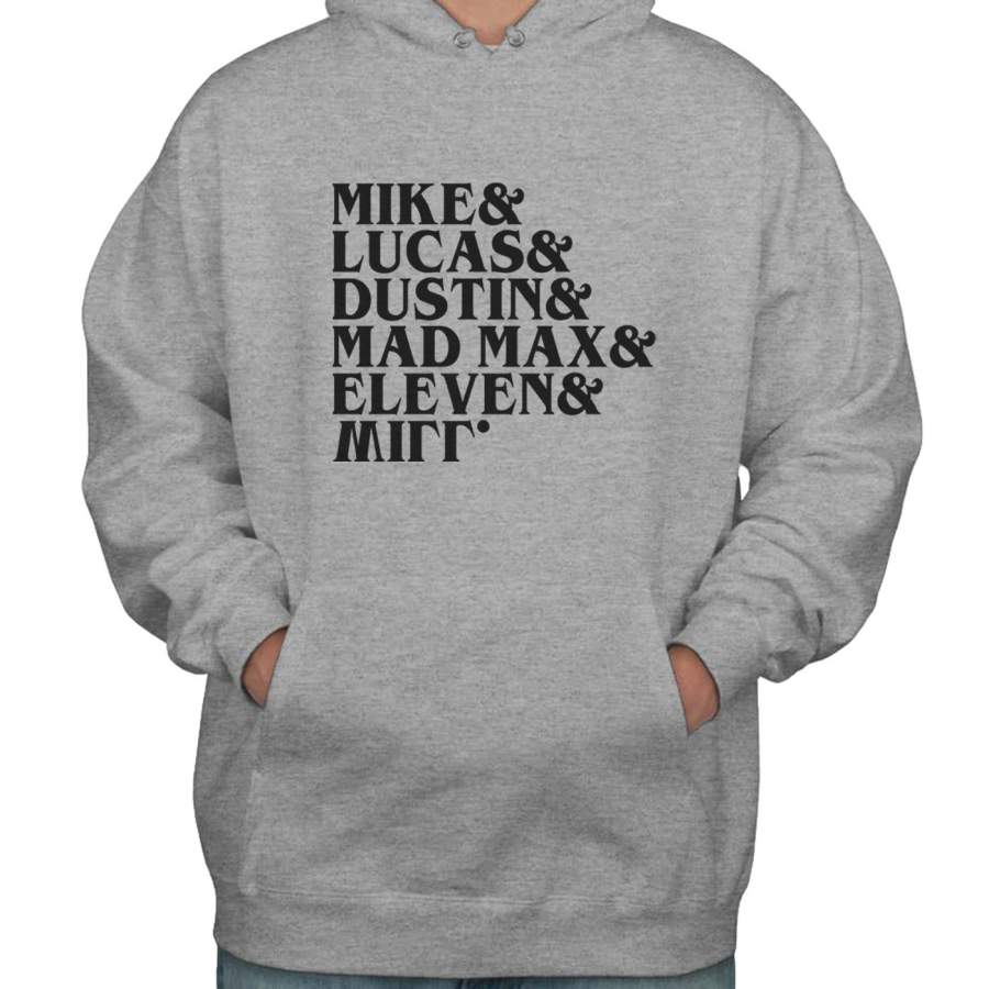 Stranger Things Summer Squad Bw Unisex Pullover Hoodie