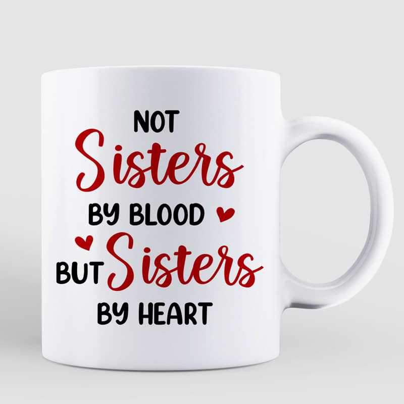 Standing Fashion Besties Friends Personalized Mug