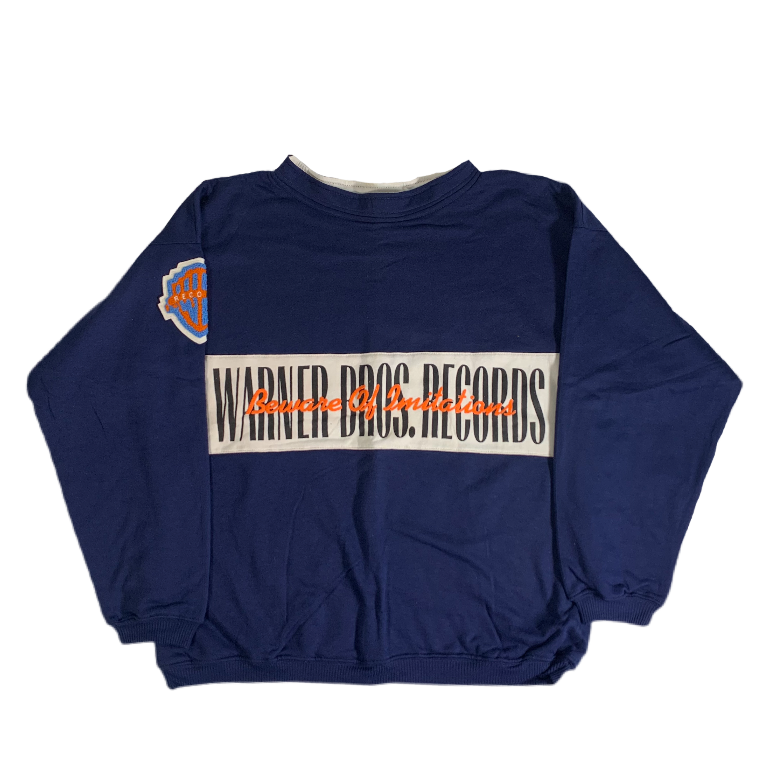 Vintager Warner Bros. Records “Beware Of Imitations” Promotional Sweatshirt