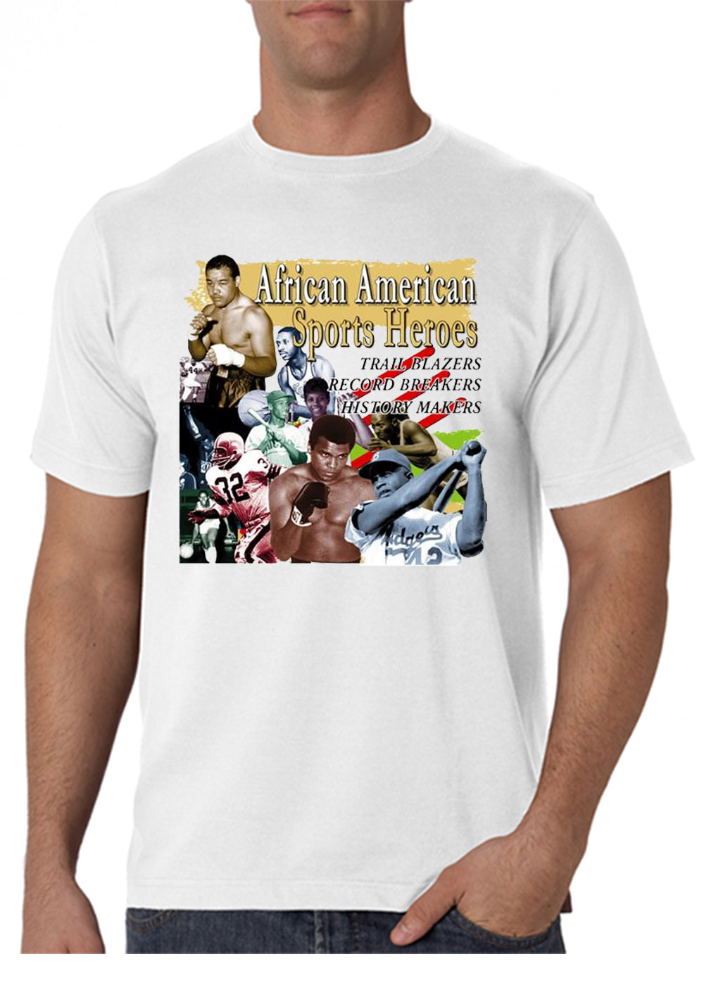 African American Sports Heros Men’s T-Shirt