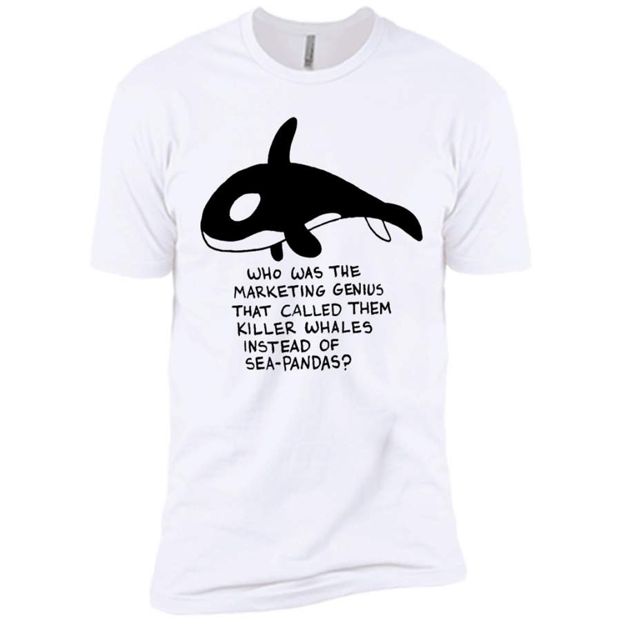 Killer Whales Sea-Pandas – Canvas Unisex USA Shirt