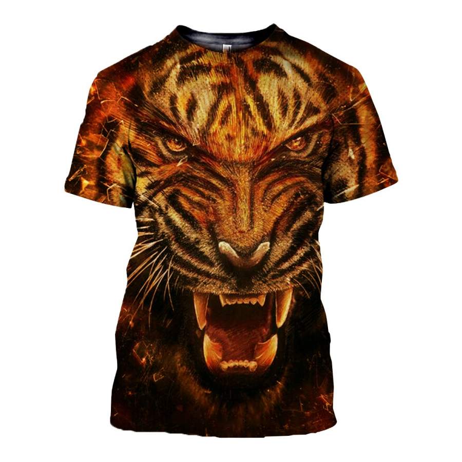 3D All Over Printed Tiger T Shirt Hoodie 51201918