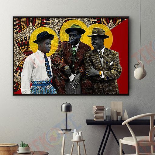 Black American Poster Nice African American Black Art Poster Prints Black Woman Sign Black King Living Room Wall Beautiful Poster Home Decoration