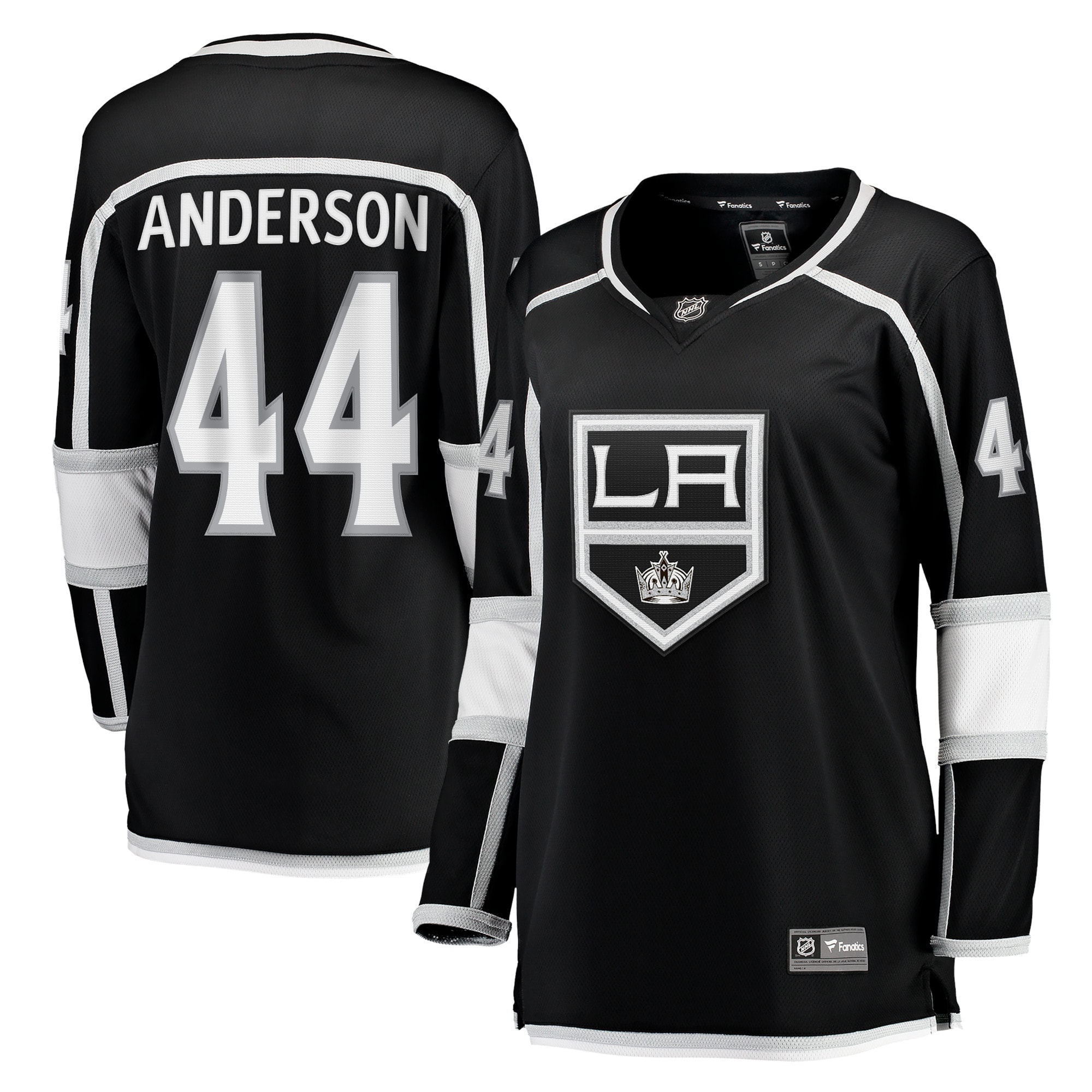 Mikey Anderson Los Angeles Kings Branded Women's Home Breakaway Player Jersey – Black