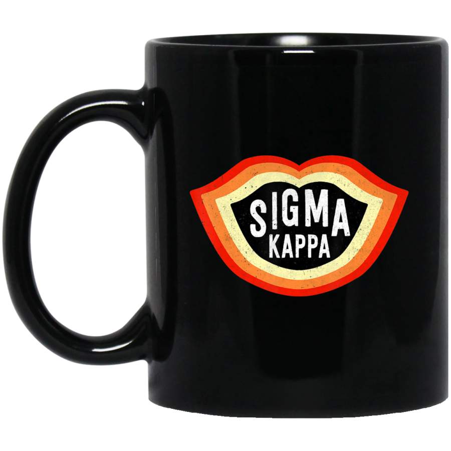 Sigma-Kappa Sorority Retro Vintage Greek Coffee Mug