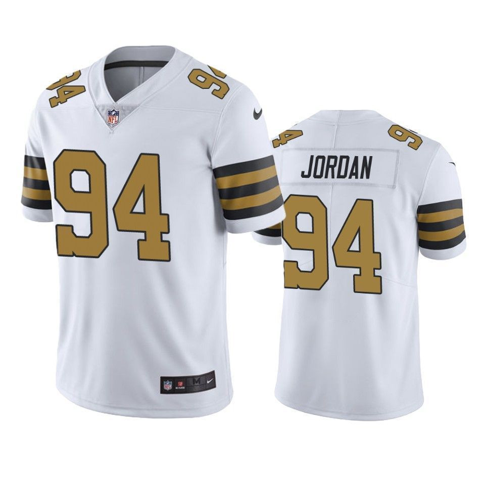 New Orleans Saints Cameron Jordan White Color Rush Limited 3D Jersey